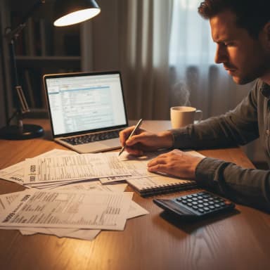 Student learning tax preparation